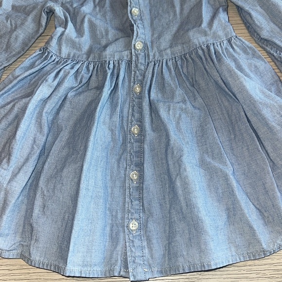 Ralph Lauren Long Sleeve Button Front Cotton Dress Size 12 Month‎ - Picture 3 of 10